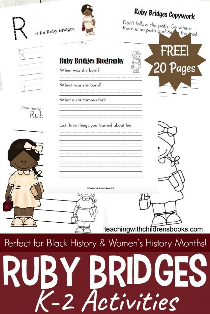 Ruby Bridges Activities And Printables For Black History Month Ruby