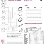 School Supplies: Coloured Maze And Wordsearch Worksheet   Free Esl | Colours Wordsearch Printable Worksheets