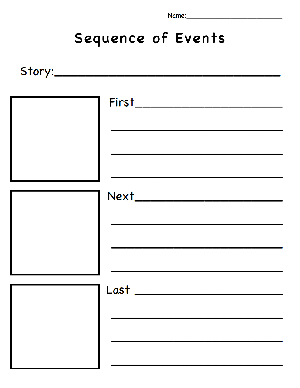 Sequence Of Events.pdf | Classroom Ideas | Sequencing Worksheets | Free Printable Sequencing Worksheets 2Nd Grade