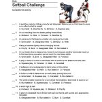 Softball Word Search, Vocabulary, Crossword And More | Softball Worksheets Printable