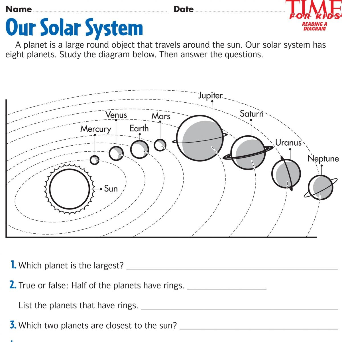 Space Printables | Time For Kids | {Third Grade} | Space Printables | Space Printable Worksheets