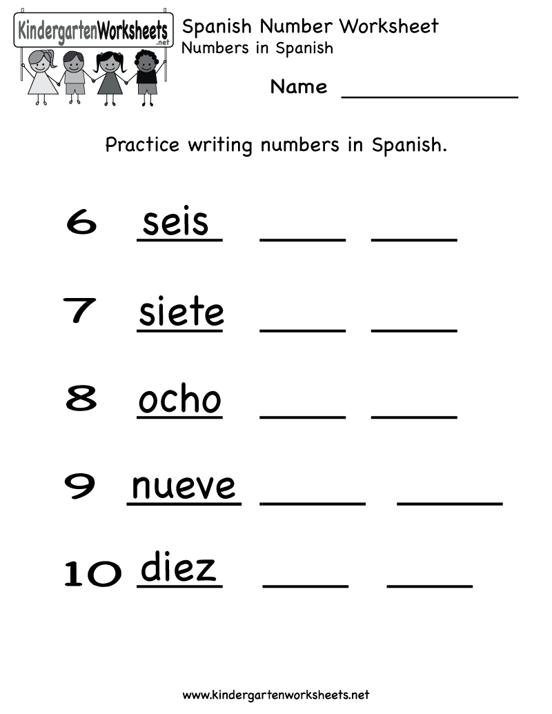 Free Printable Spanish Worksheets For Beginners Printable Worksheets