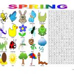 Spring Vocabulary (Wordsearch Puzzle) Worksheet   Free Esl Printable | Butterfly Word Search Printable Worksheets