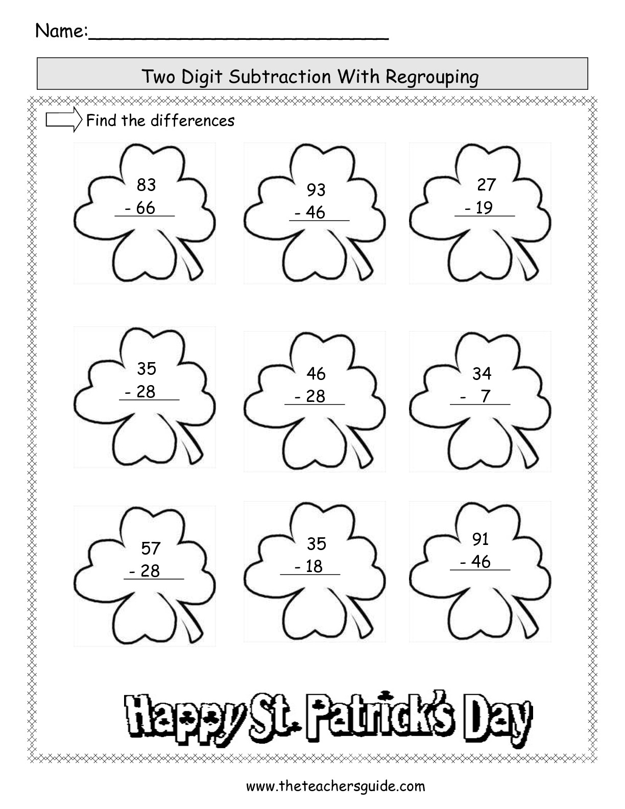 St. Patrick&amp;#039;s Day Lesson Plans, Themes, Printouts, Crafts | Free Printable St Patrick Day Worksheets