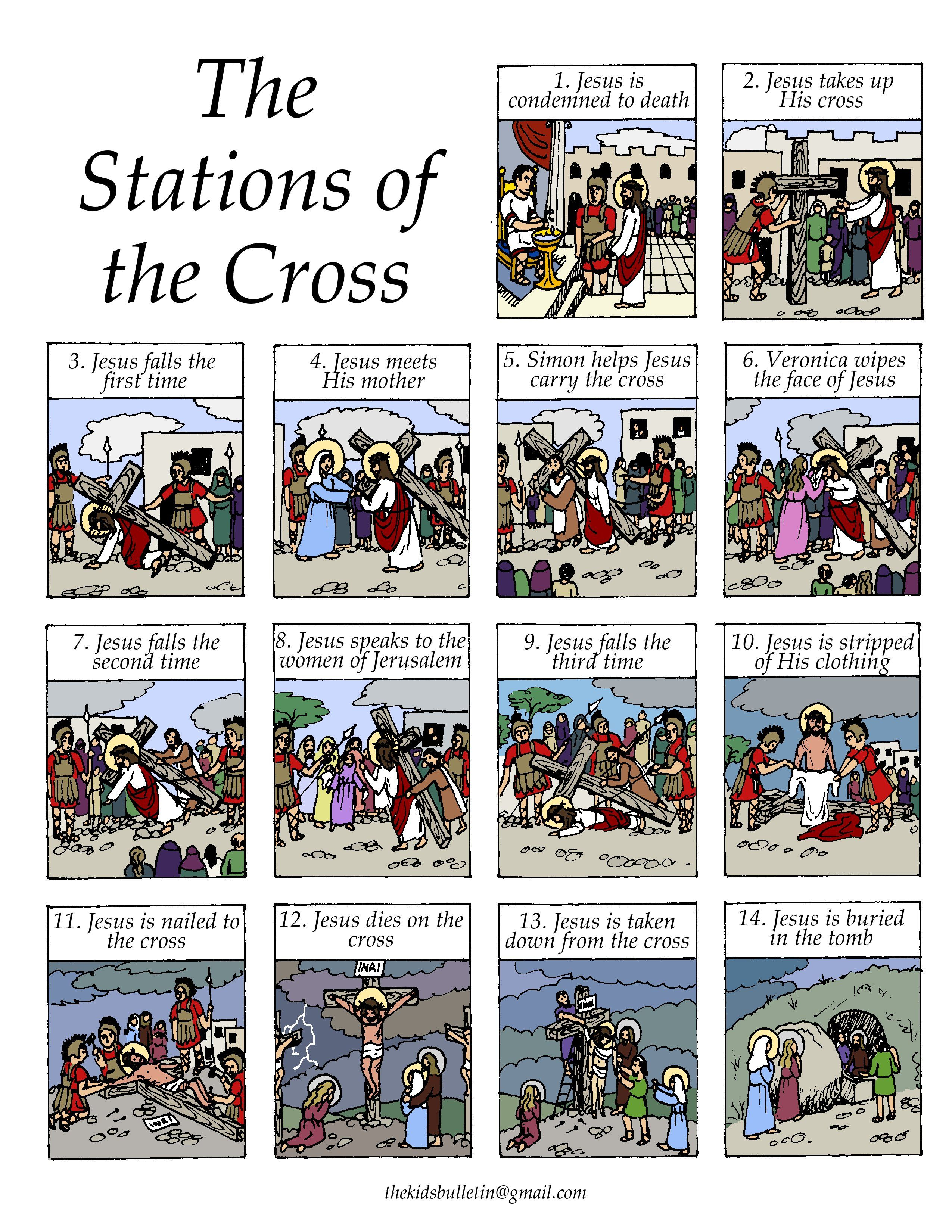 Stations Of The Cross | Lent | Catholic Lent, Religious Education | Stations Of The Cross Printable Worksheets