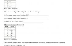 Stem And Leaf Plots | Stem And Leaf | Teaching Math, Leaves, Math | Stem And Leaf Plot Printable Worksheets
