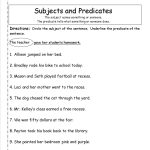 Subject Predicate Worksheets 2Nd Grade   Google Search | Kid Stuff | Free Printable Subject Predicate Worksheets 2Nd Grade