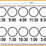 Telling Time Worksheets Printable – Worksheet Template   Free | Telling Time Worksheets Printable