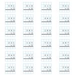 The 3 Digit1 Digit Multiplication With Grid Support (A) Math | Multiplication Worksheets Ks2 Printable
