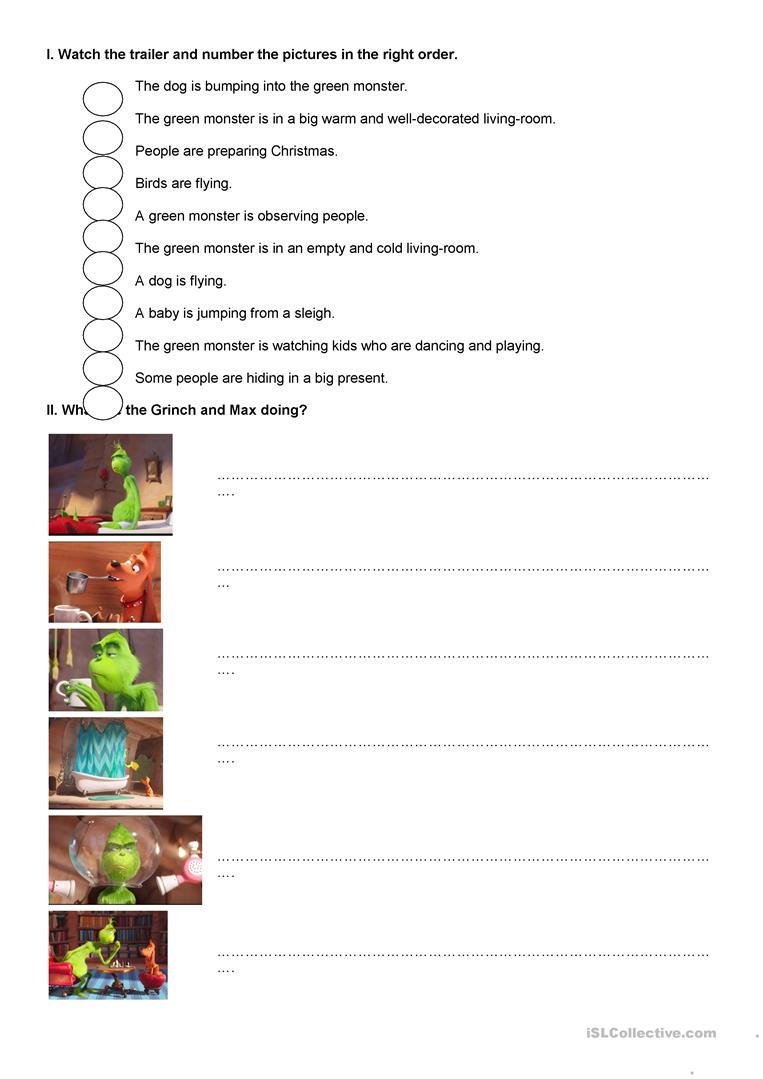 Free Printable Grinch Worksheets Printable Worksheets