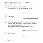 Third Grade Math Practice Worksheet   Free Printable Educational | 3Rd Grade Language Arts Worksheets Printables