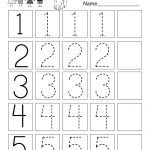 This Is A Numbers Tracing Worksheet For Preschoolers Or | Printable Number Tracing Worksheets For Kindergarten