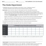 This Is Goodthink's Smile Experiment Worksheet That Turns Our Smile | Printable Mental Health Worksheets For Adults