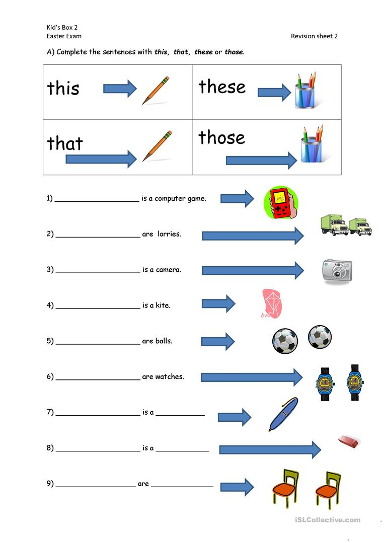 This, That, These, Those Worksheet - Free Esl Printable Worksheets | This That These Those Worksheets Printable