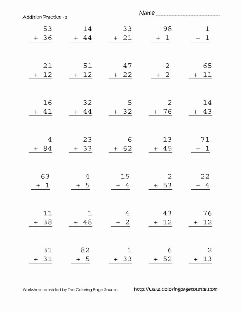 Timed Math Sheets For Minute Math Worksheets 3Rd Grade Printable ...