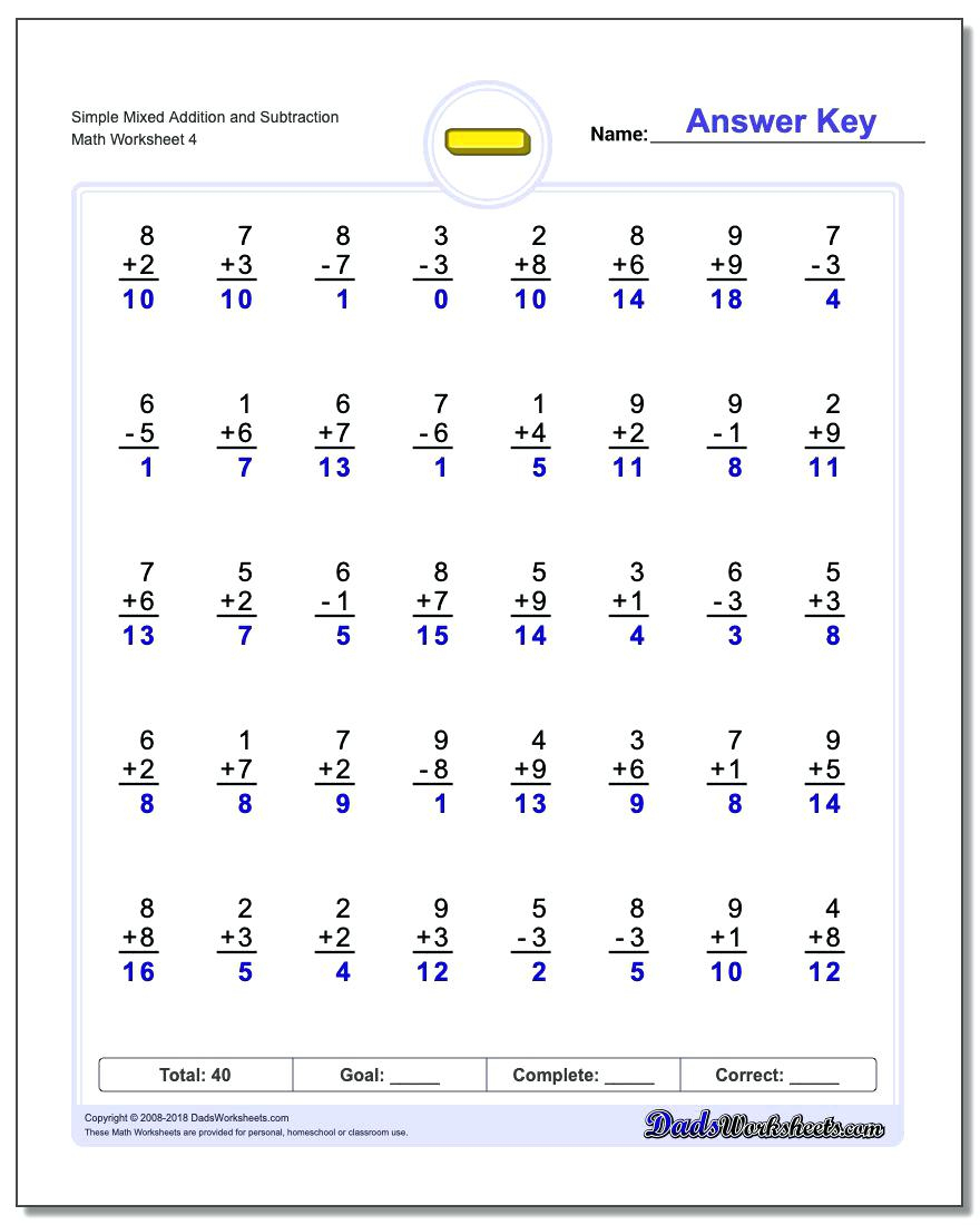 Free Printable Touchpoint Math Worksheets