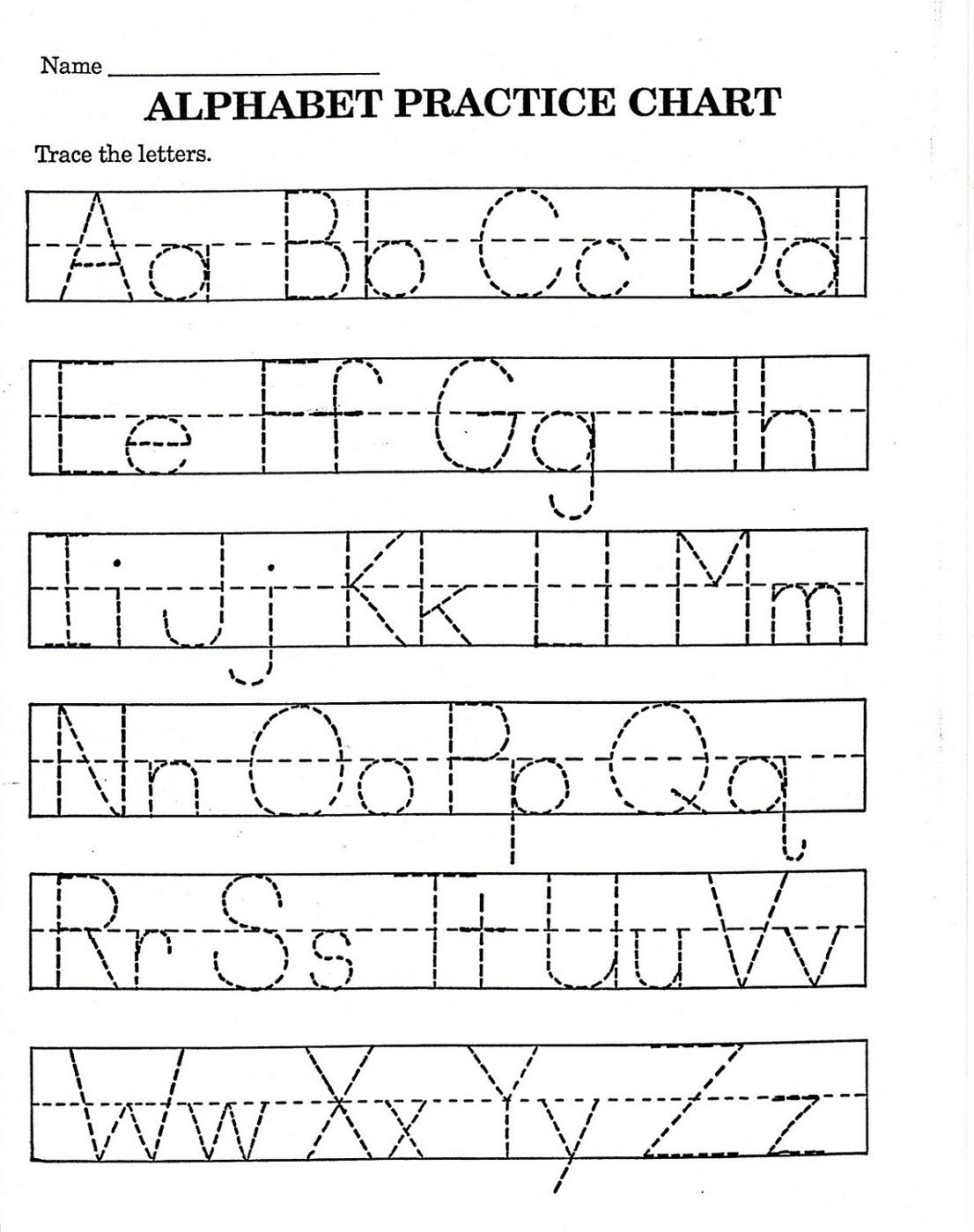 Trace Letter Worksheets Free | Reading And Phonics | Pre K Math | Printable Abc Letters Worksheets
