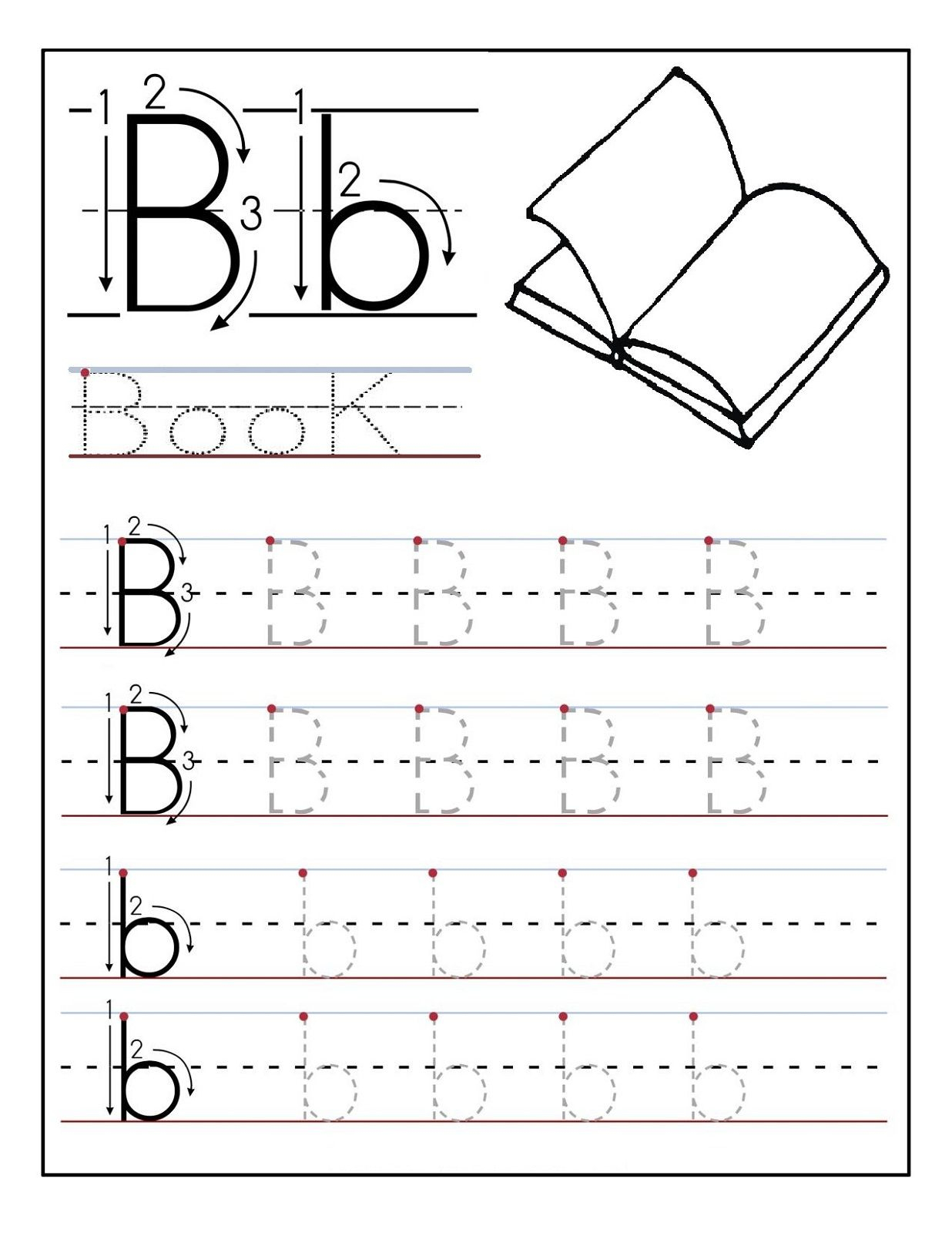 Traceable Letters Worksheet For Children Golden Age Activities | Traceable Abc Printable Worksheets