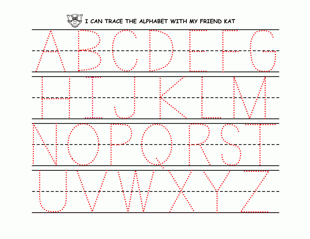 Traceable Letters Worksheets | Kiddo Shelter | Traceable Abc Printable Worksheets