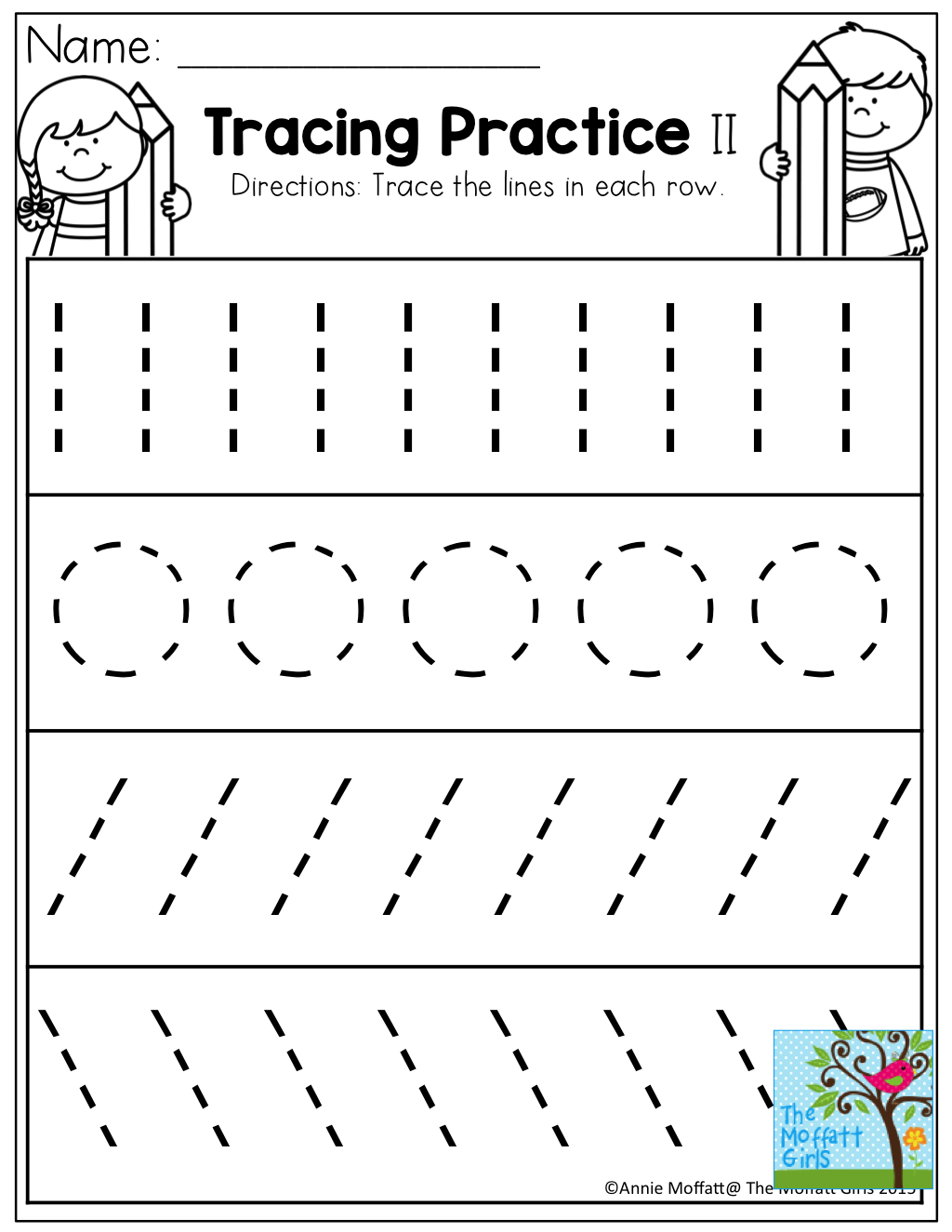 Tracing Practice! Tons Of Printable For Pre-K, Kindergarten, 1St | Tracing Lines Worksheets Printable