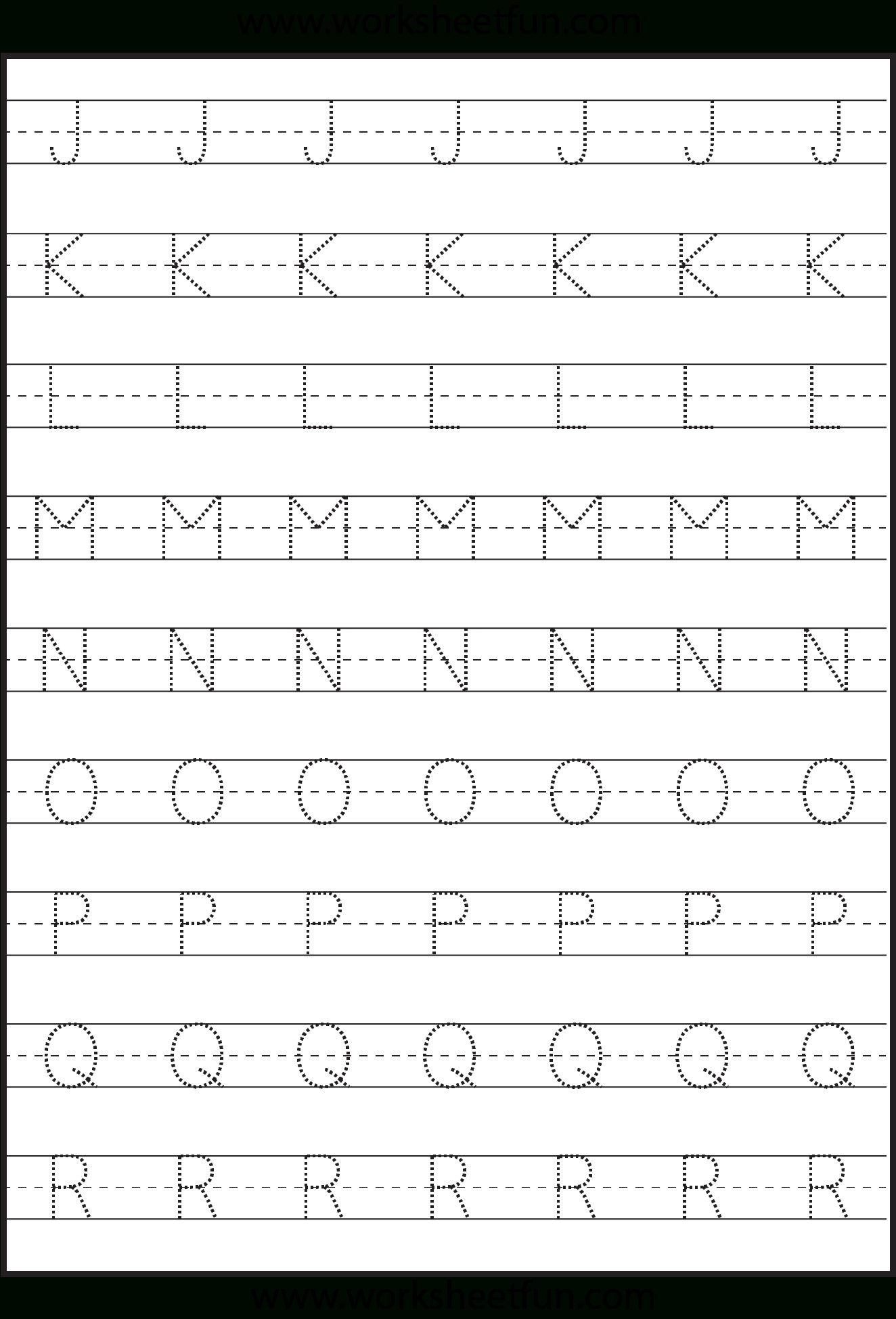 Tracing – Uppercase Letters – Capital Letters – 3 Worksheets / Free | Capital Alphabets Tracing Worksheets Printable