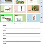 Triple Consonant Blends   Learning Vocabulary Worksheet   Free Esl | Free Printable Consonant Blends Worksheets