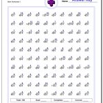 Two Minute Division Worksheets | Mad Minute Division Printable Worksheets