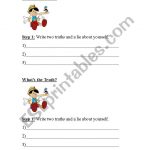 Two Truths And A Lie Worksheet   Esl Worksheetmeghanmacdonald | Two Truths And A Lie Worksheet Printable