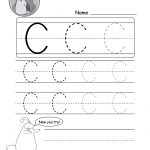 Uppercase Letter C Tracing Worksheet   Doozy Moo | Free Printable Letter C Worksheets