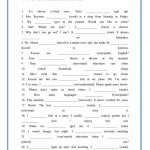 Verbs Tense Exercises   Koran.sticken.co | Free Printable Worksheets On Verb Tenses