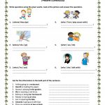Wh Questions Present Progressive Worksheet   Free Esl Printable | Present Progressive Worksheets Printable
