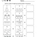 Winter Math Worksheet   Free Kindergarten Seasonal Worksheet For Kids | Free Printable Winter Preschool Worksheets
