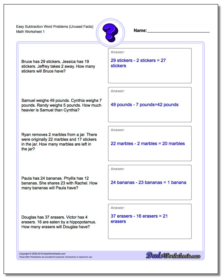 Word Problems | Free Printable Fraction Word Problem Worksheets