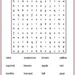 Wordsearch   Autumn Puzzle! | Activities! | Aprender Inglés | Fall Word Search Printable Worksheets