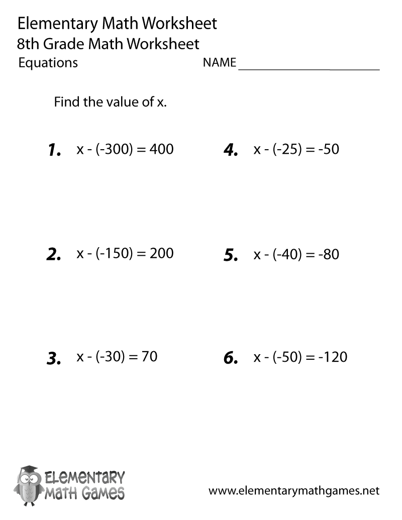 Worksheet. Math Worksheets 8Th Grade. Worksheet Fun Worksheet Study | Printable 8Th Grade Math Worksheets