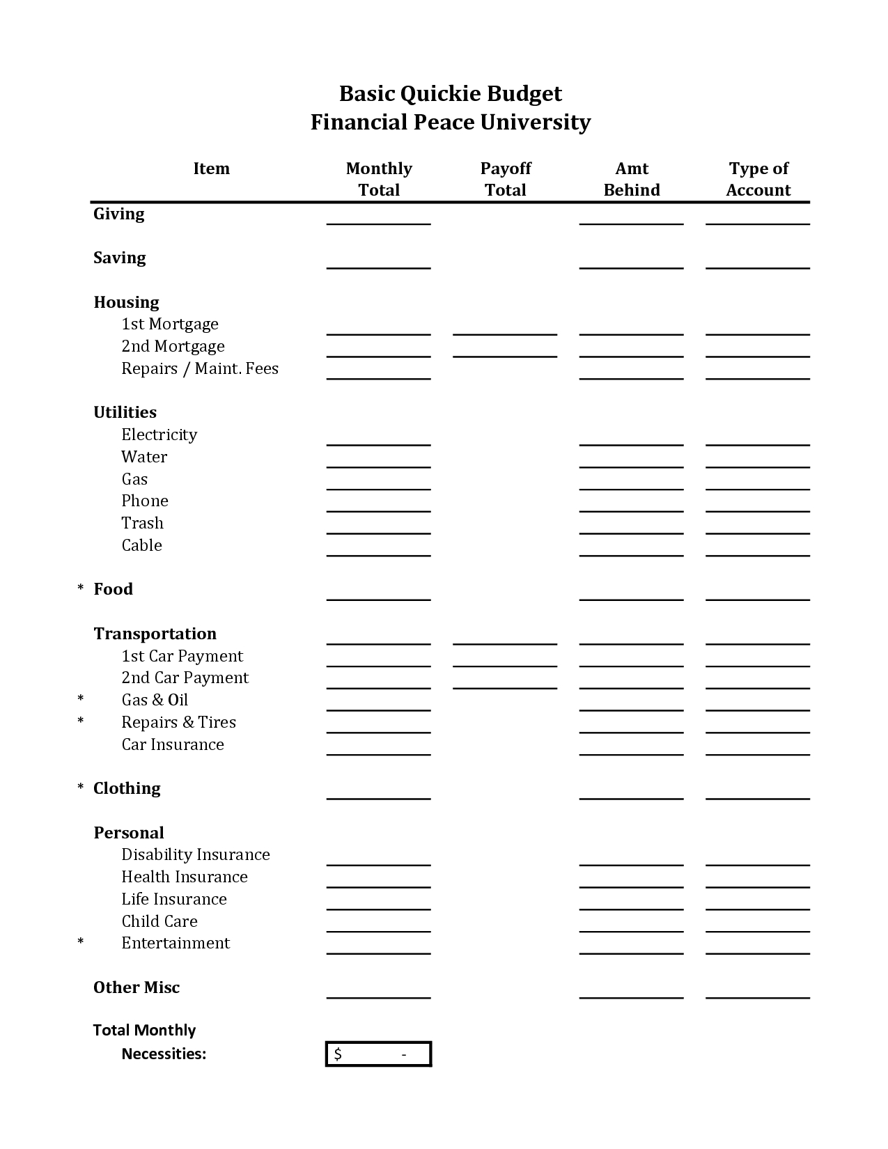 Worksheets. Budget Worksheet Dave Ramsey. Laurenpsyk Free | Dave Ramsey Printable Budget Worksheet