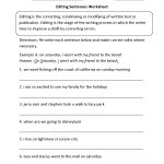 Writing Worksheets | Editing Worksheets   Free Printable Sentence | Free Printable Sentence Correction Worksheets