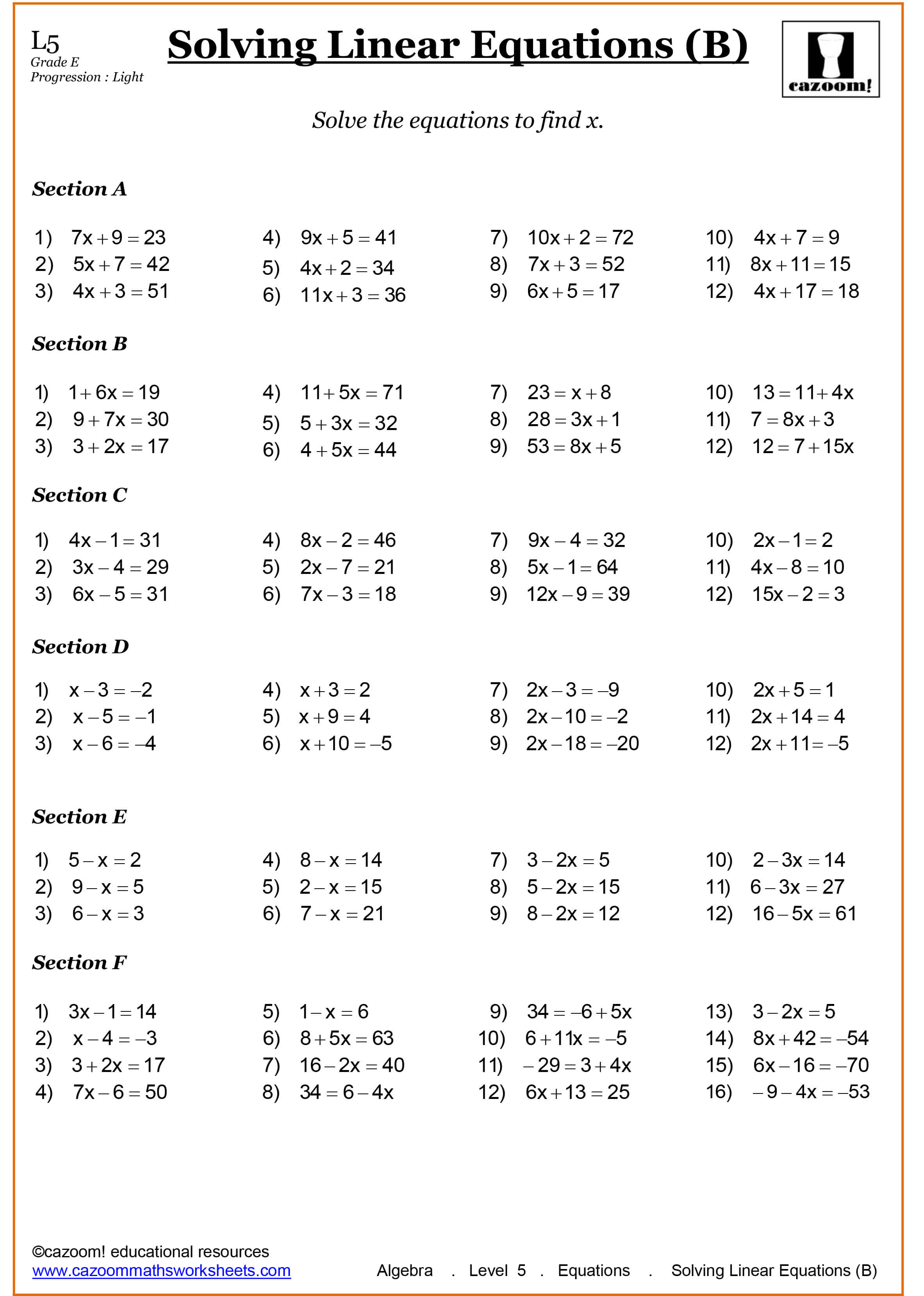 Year 7 Maths Worksheets | Cazoom Maths Worksheets | Year 9 English Worksheets Printable