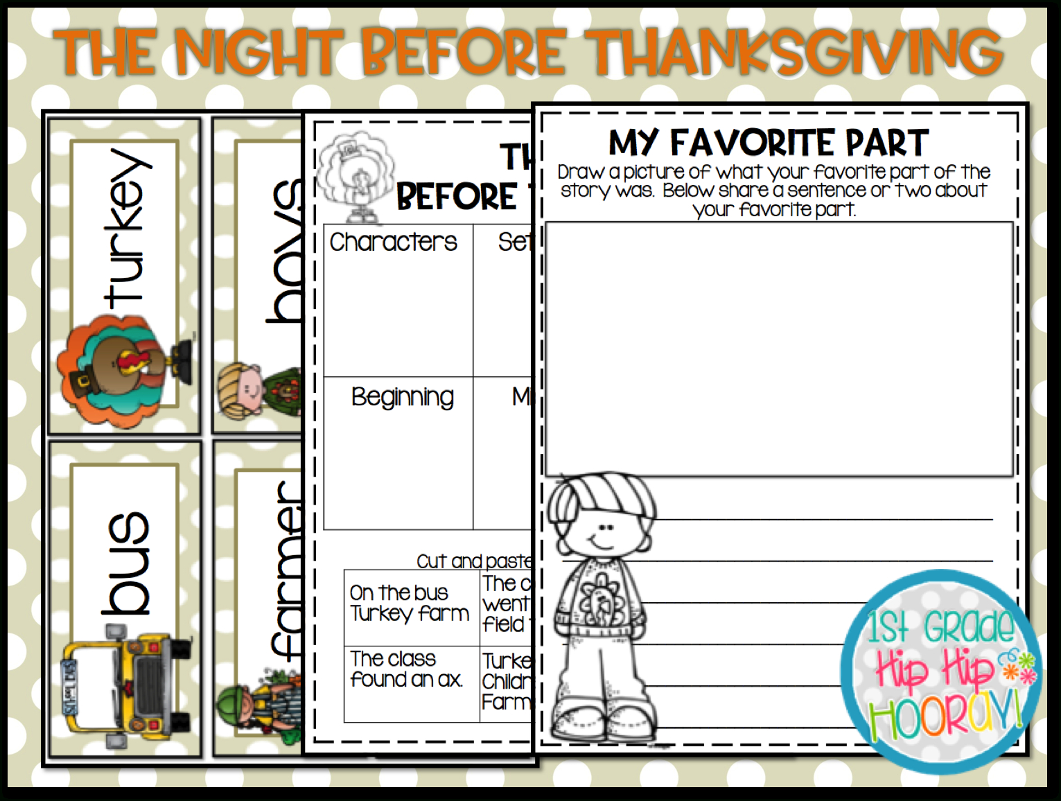 1St Grade Hip Hip Hooray!: &amp;#039;Twas The Night Before Thanksgiving | Twas The Night Before Thanksgiving Worksheets