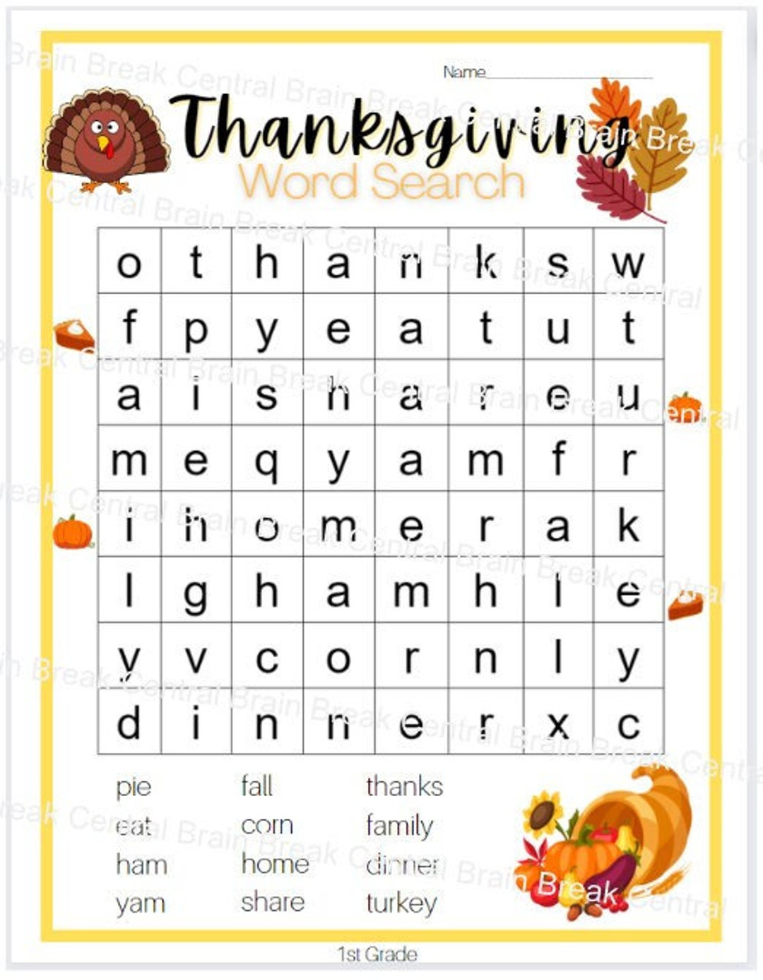 1st grade thanksgiving word search with answer key printable thanksgiving worksheet 1st grade 1St Grade Thanksgiving Word Search With Answer Key, Printable | Thanksgiving Worksheet 1st Grade