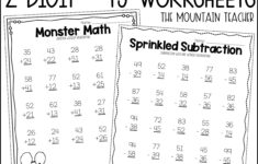 Free Printable Double Digit Addition And Subtraction Worksheets