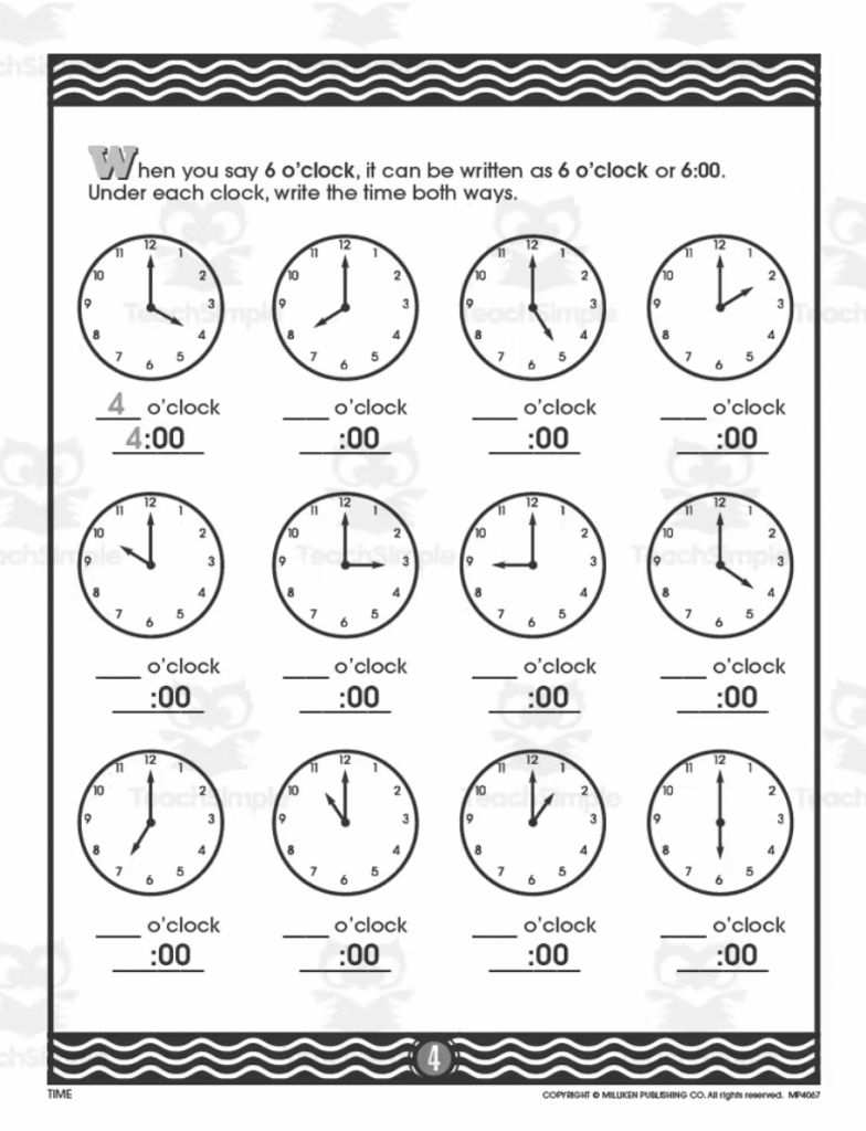 24 of the best 1st grade time worksheets the teach simple blog free printable telling time worksheets for first grade 24 Of The Best 1St Grade Time Worksheets - The Teach Simple Blog | Free Printable Telling Time Worksheets For First Grade