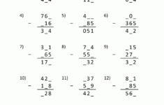 3 Digit Subtraction Worksheets | Printable Subtraction Worksheets For 3Rd Grade