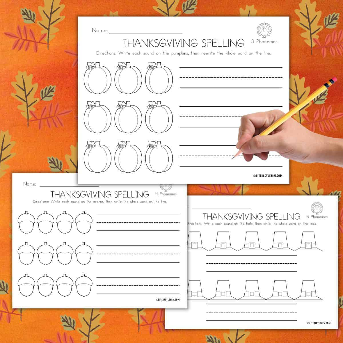 3 Free Thanksgiving Word Mapping Worksheets - Literacy Learn | Thanksgiving Spelling Worksheets