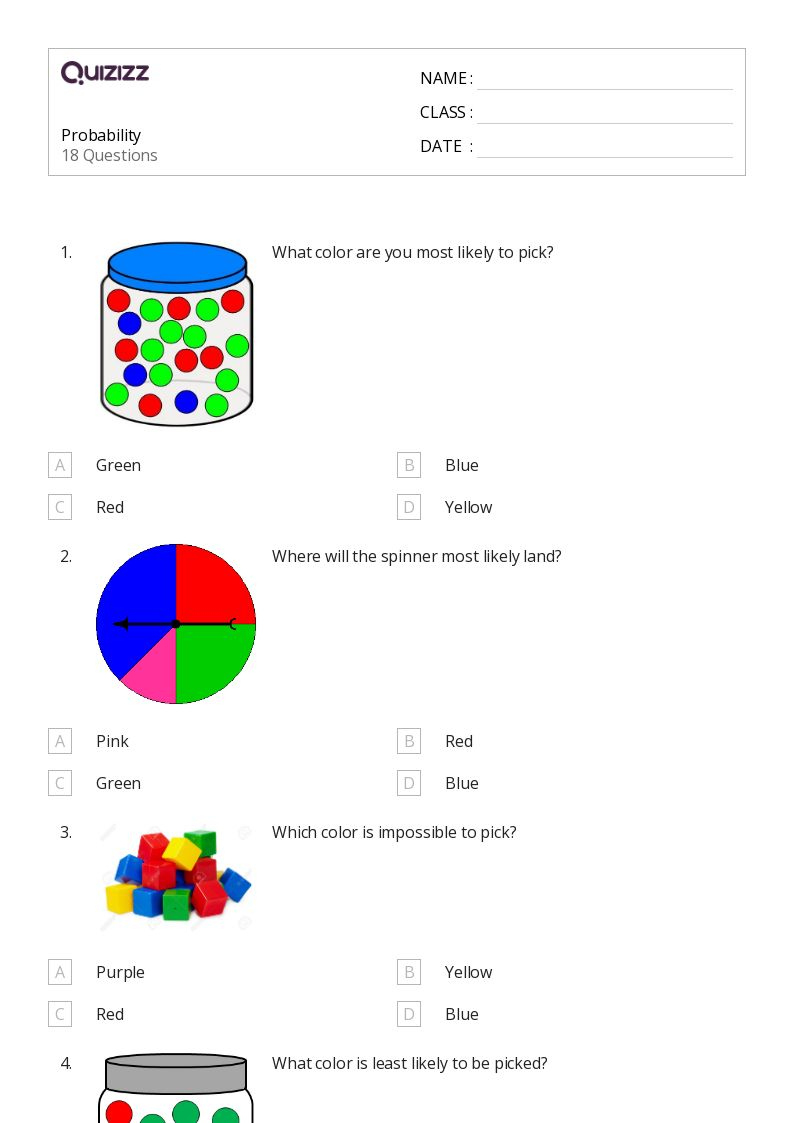 50 probability worksheets for 4th class on quizizz free amp free printable probability worksheets 4th grade 50+ Probability Worksheets For 4Th Class On Quizizz | Free &Amp | Free Printable Probability Worksheets 4Th Grade