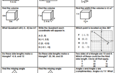 6Th Grade Geometry Review- We-Do, You-Do Guided Class Activity | 6Th Grade Geometry Worksheets Printable