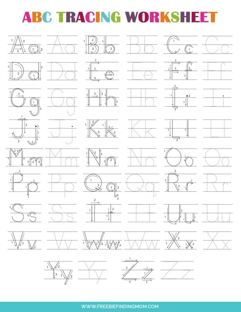 abc letters printable tracing worksheets printable letter tracing worksheets Abc Letters Printable Tracing Worksheets | Printable Letter Tracing Worksheets