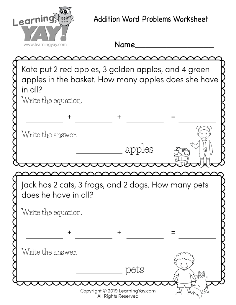addition word problems worksheet for 1st grade free printable free printable math worksheets word problems first grade Addition Word Problems Worksheet For 1St Grade (Free Printable | Free Printable Math Worksheets Word Problems First Grade