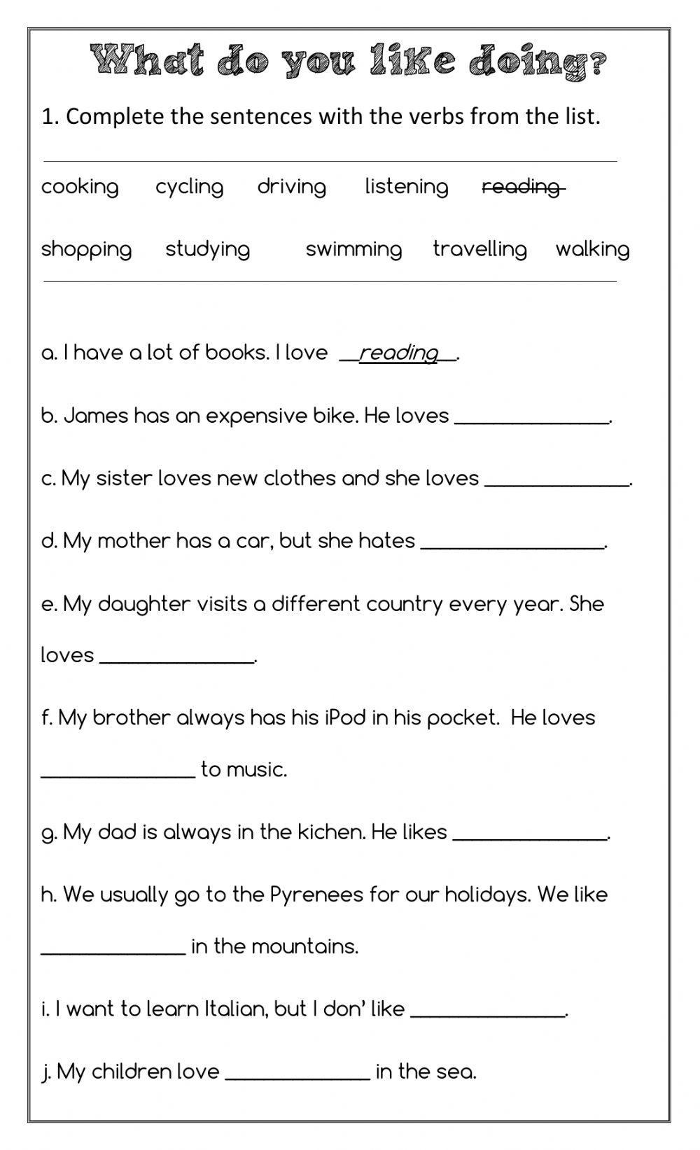 Adults Interactive Exercise For Adults | Live Worksheets | Esl Printable Worksheets For Adults