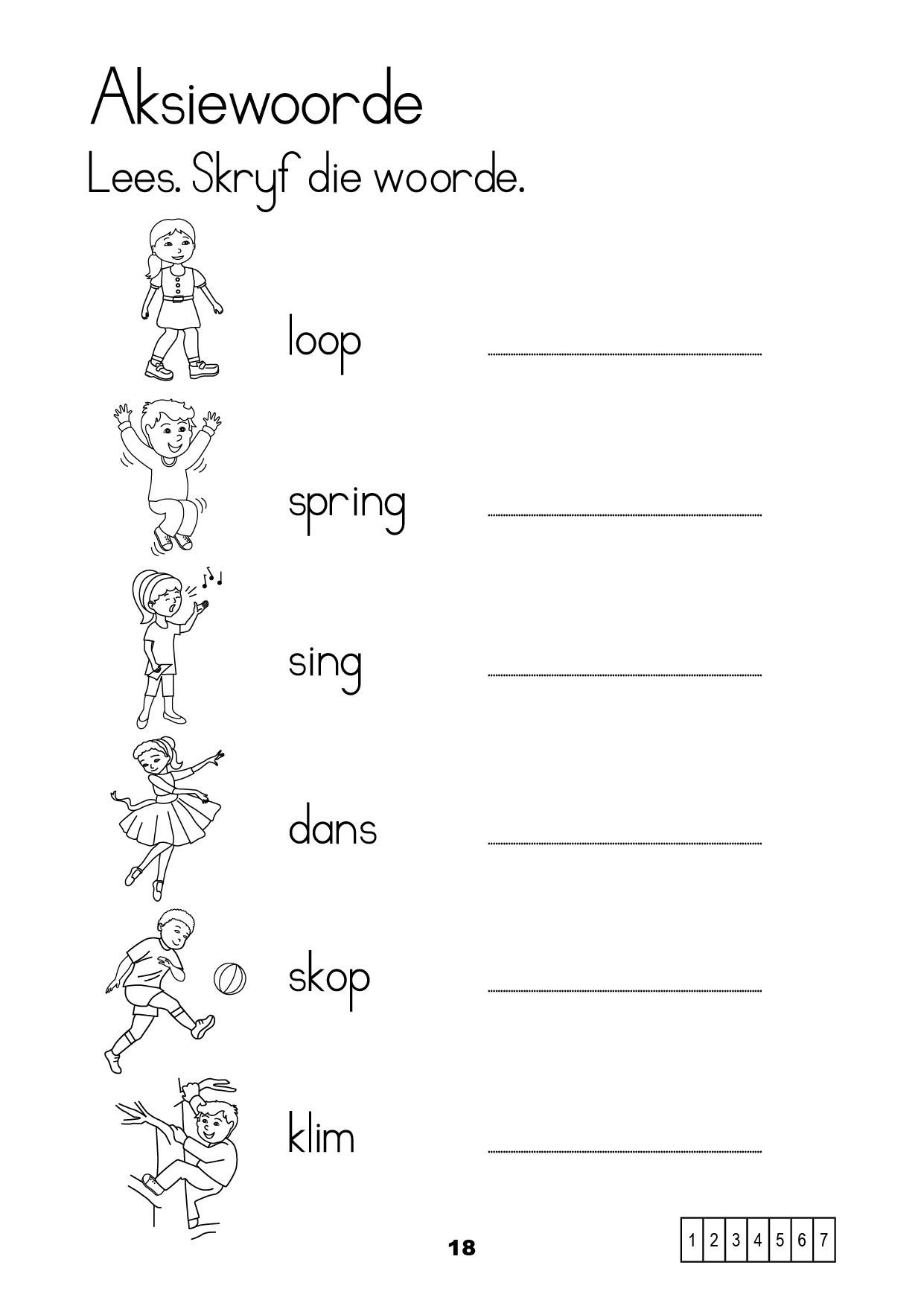 Afrikaans Grade 1 | Free Printable Worksheets For Grade R In Afrikaans